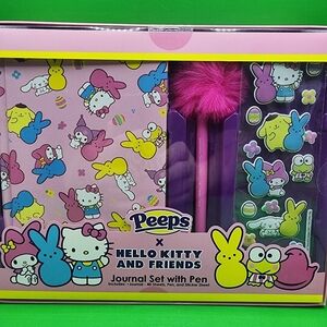 New- Hello Kitty x Peeps Journal Pen Stickers Set